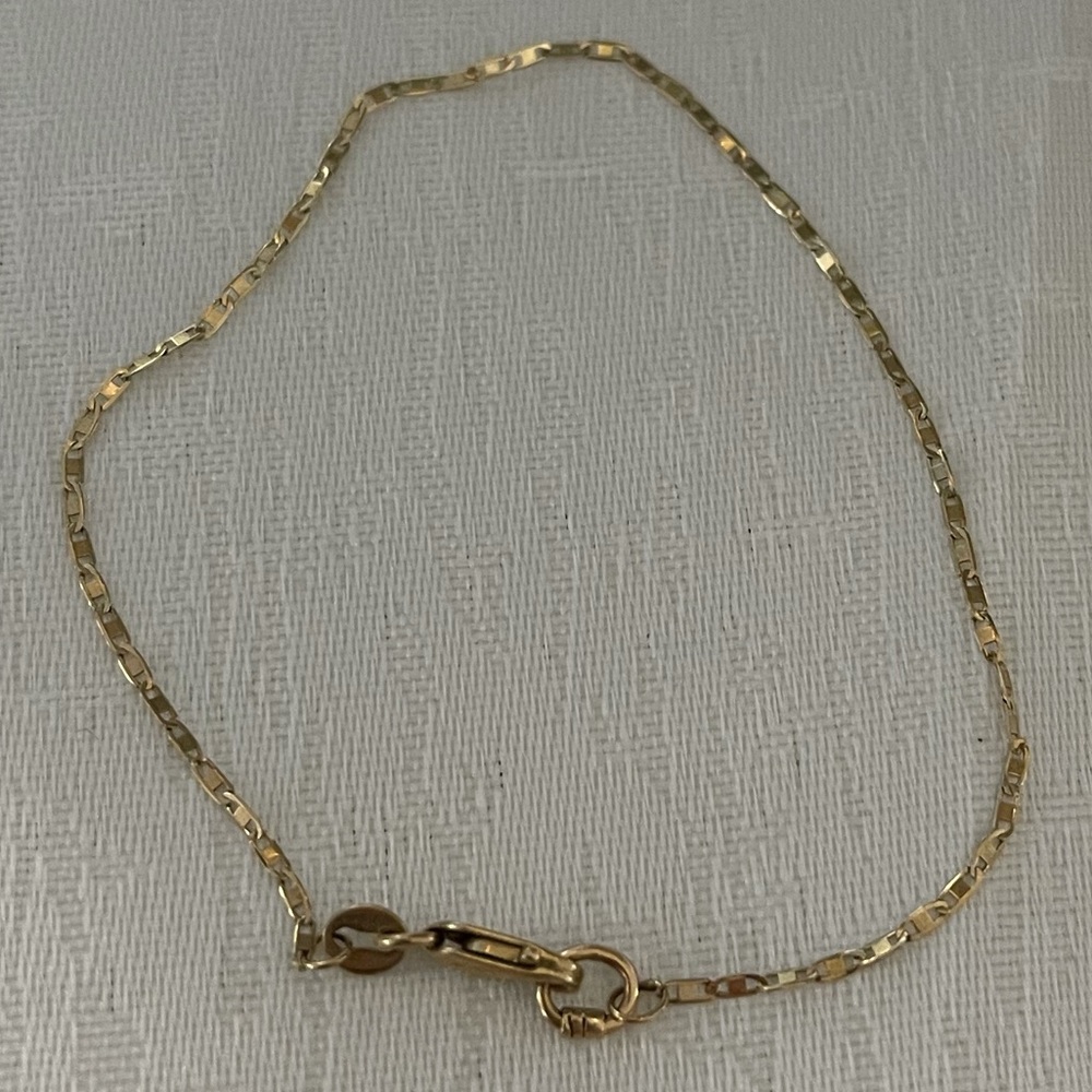 10K Solid Gold Chain Bracelet